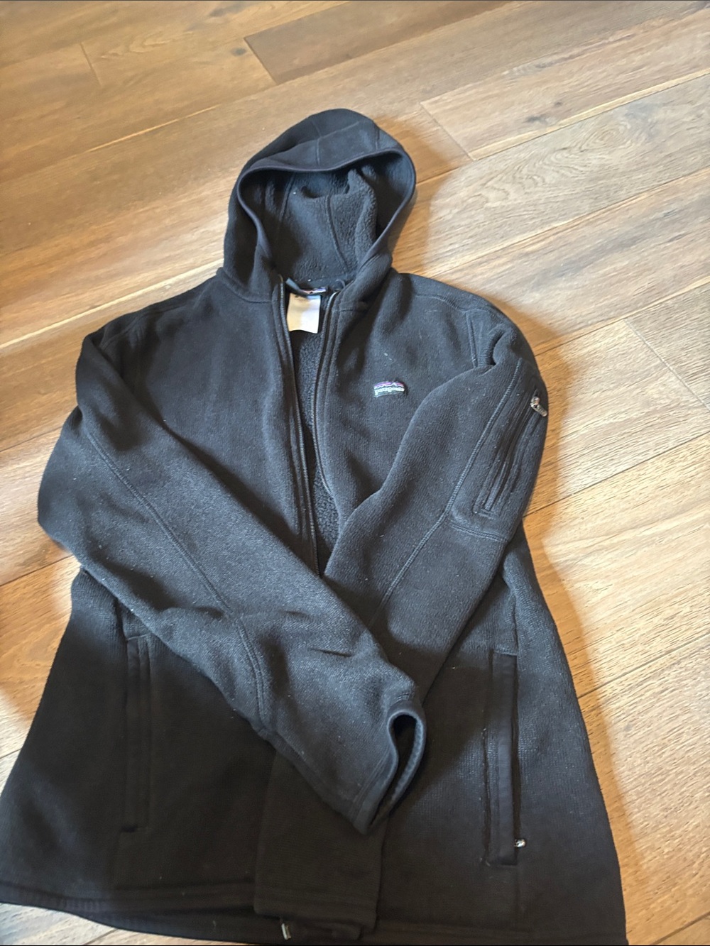 Patagonia Black Hooded Full-Zip Better Sweater Jacket